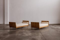 Paolo Buffa Lettini razionalisti per La Permanente Mobili Cantù, 1952, Set di 2