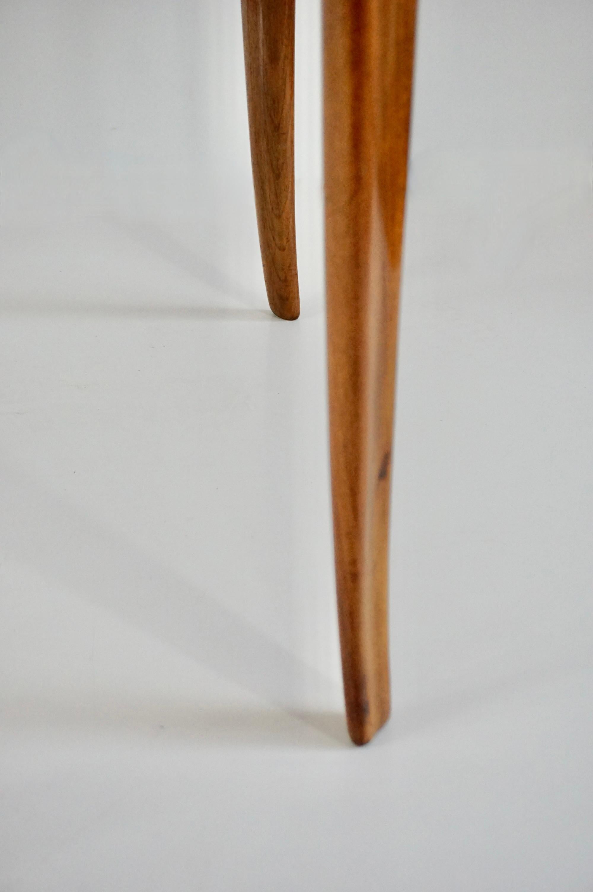 Paolo Buffa round center or game table, walnut, five hidden drawers, 1950 For Sale 3