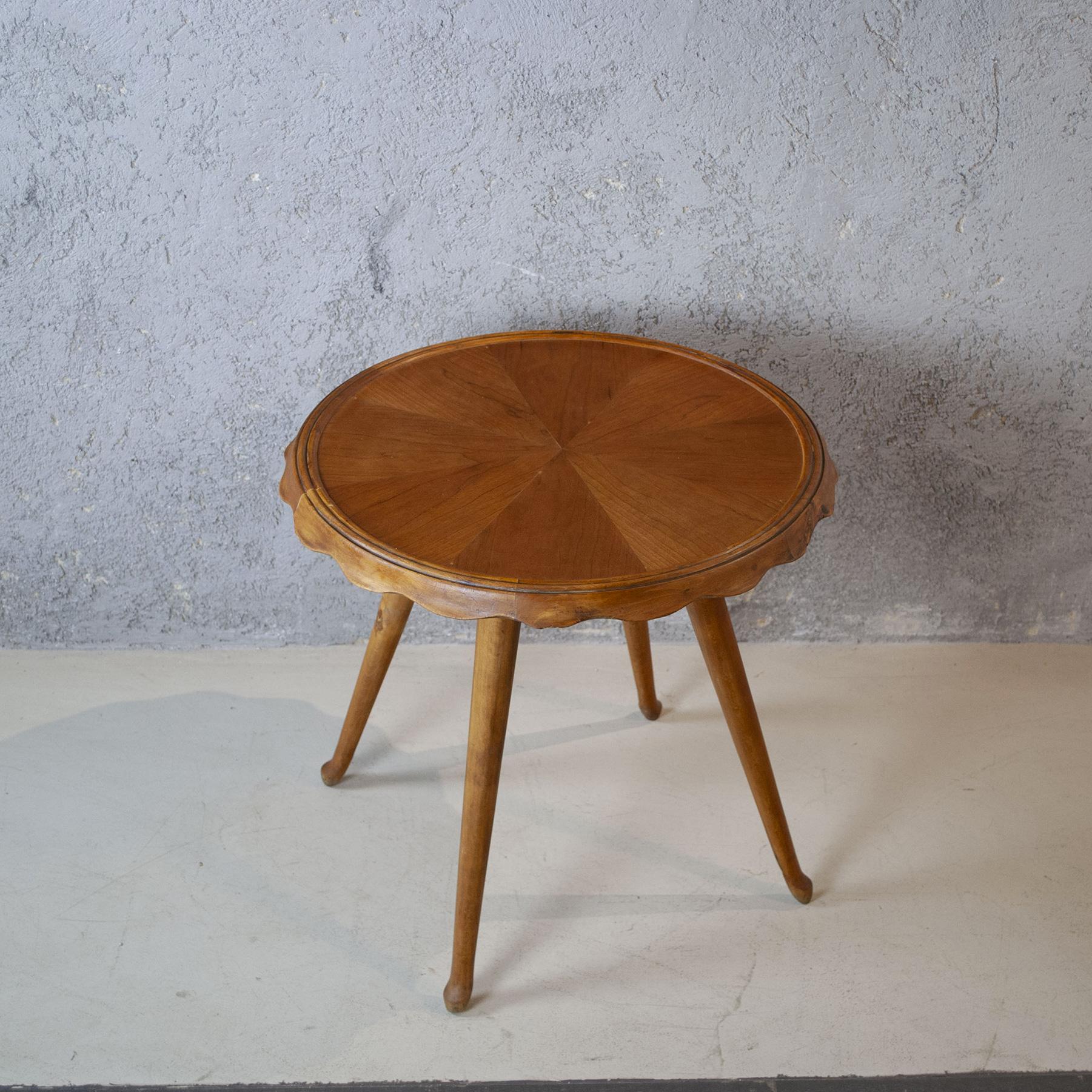 Mid-Century Modern Paolo Buffa Round Side Table Early Fifties