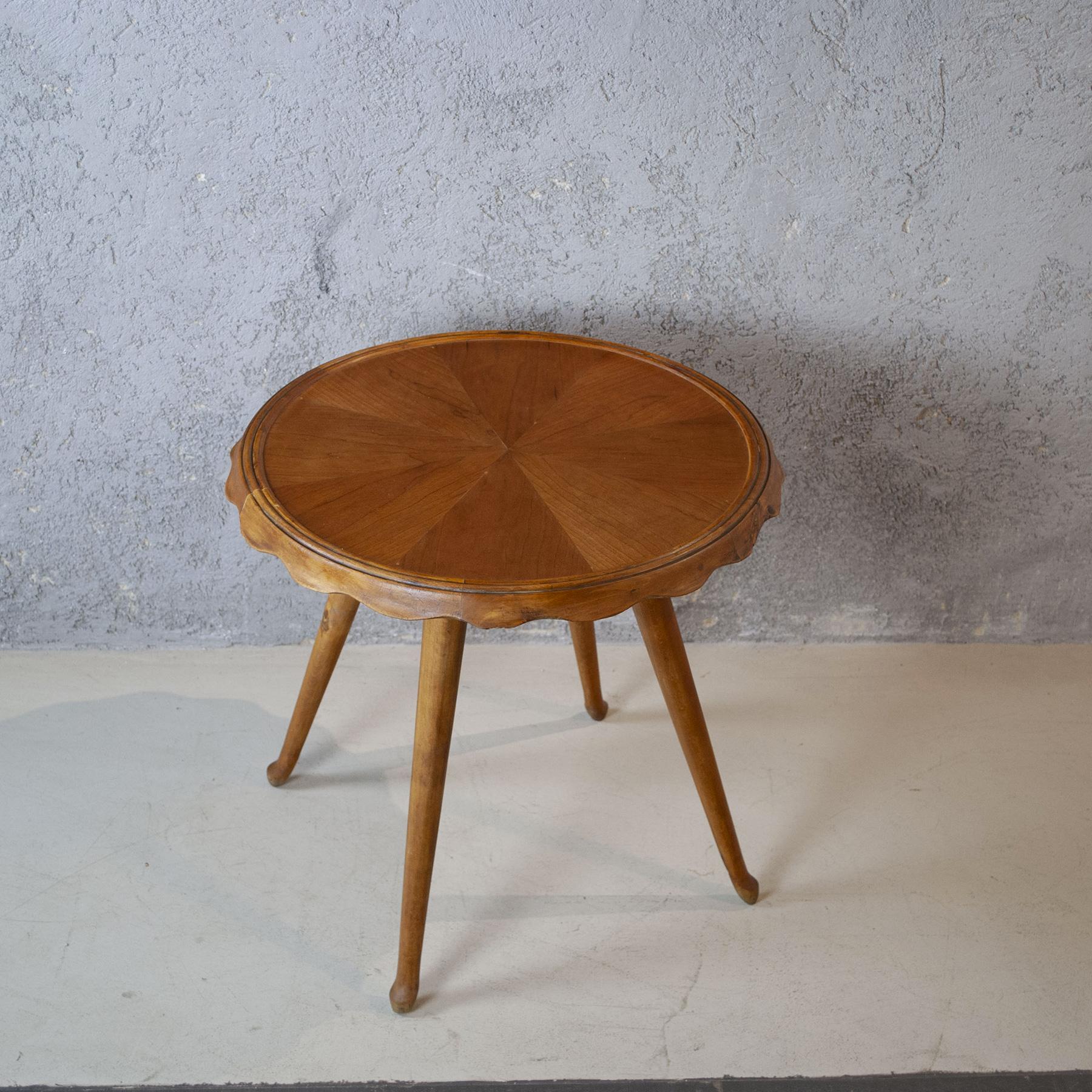 Paolo Buffa Round Side Table Early Fifties 1