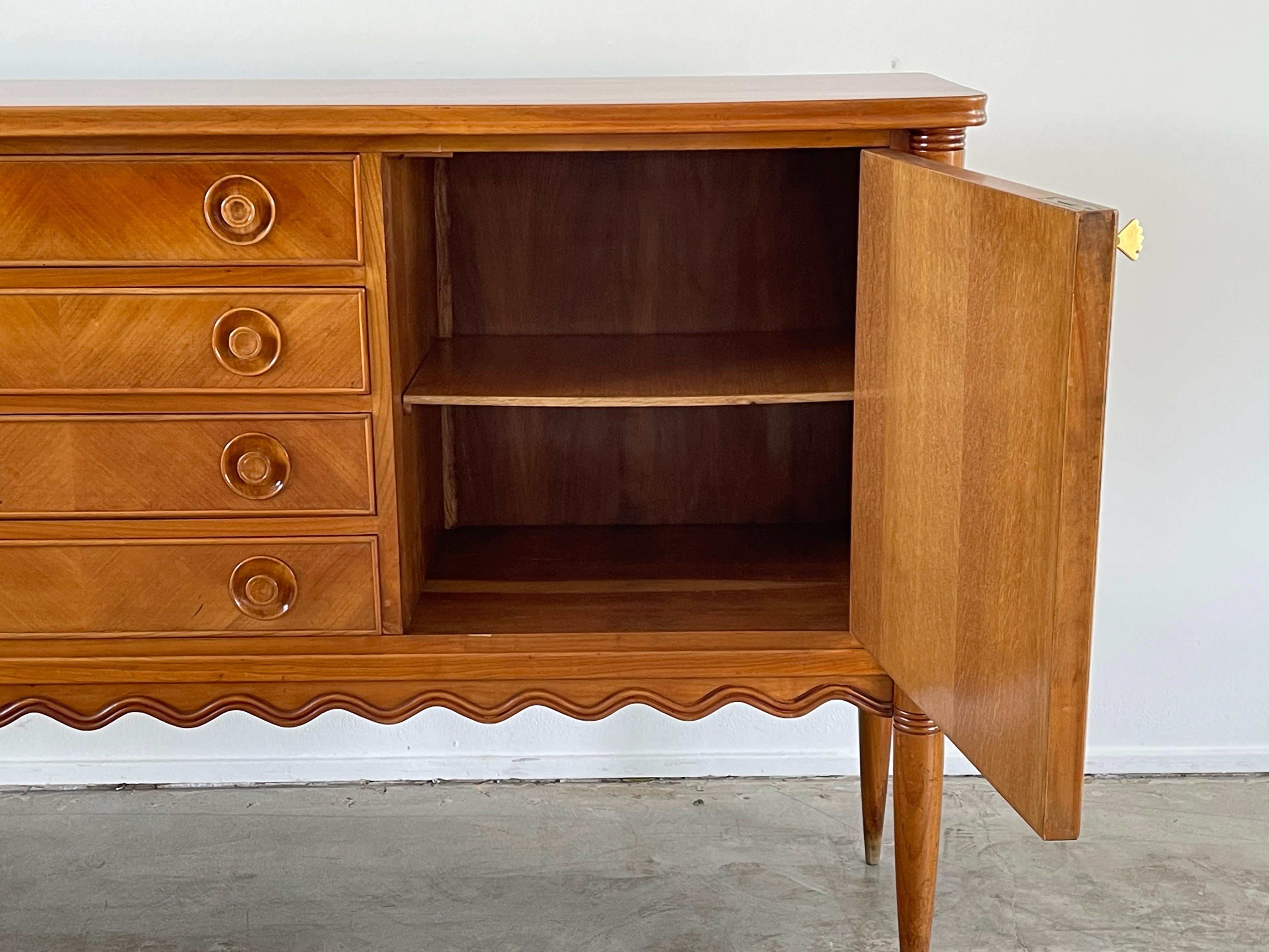 Italian Paolo Buffa Scalloped Dresser