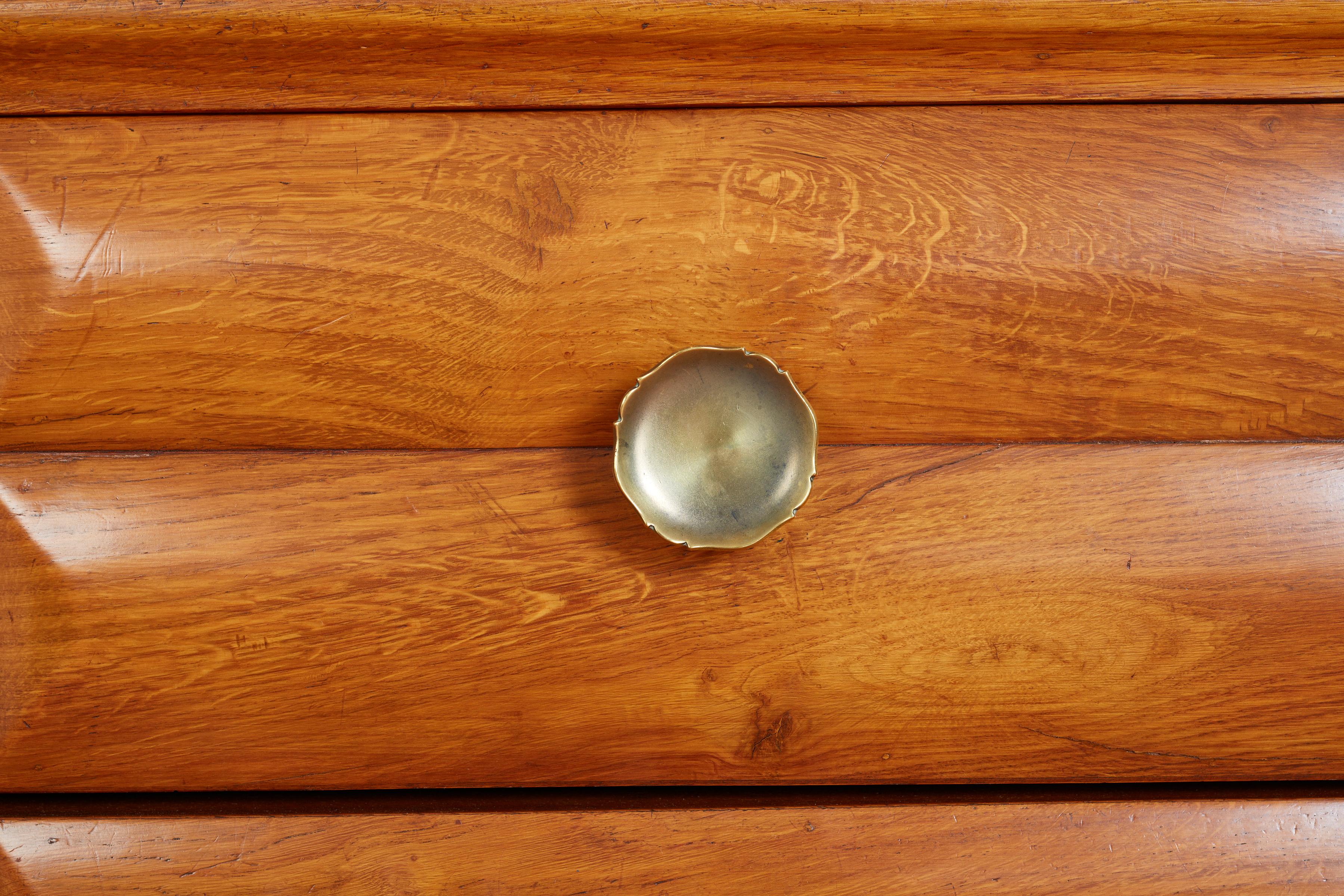 Brass Paolo Buffa Scalloped Sideboard