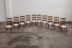 Paolo Buffa Sculptural Dining Chairs for Galdino Maspero, 1948, Set of 10