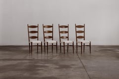 Paolo Buffa Sculptural Dining Chairs for Galdino Maspero, 1948, Set of 4