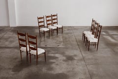 Paolo Buffa Sculptural Dining Chairs for Galdino Maspero, 1948, Set of 8