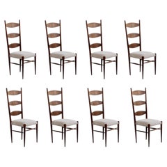 Paolo Buffa Sculptural Dining Chairs for Galdino Maspero, 1948, Set of 8