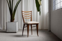 Chaise d'appoint sculpturale Paolo Buffa Mario Quarti Italie 1949