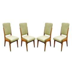Paolo Buffa Set of Four Handcrafted Dining / Game Chairs, circa 1940