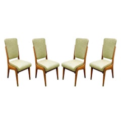 Paolo Buffa Set of Four Handcrafted Dining / Game Chairs, circa 1940