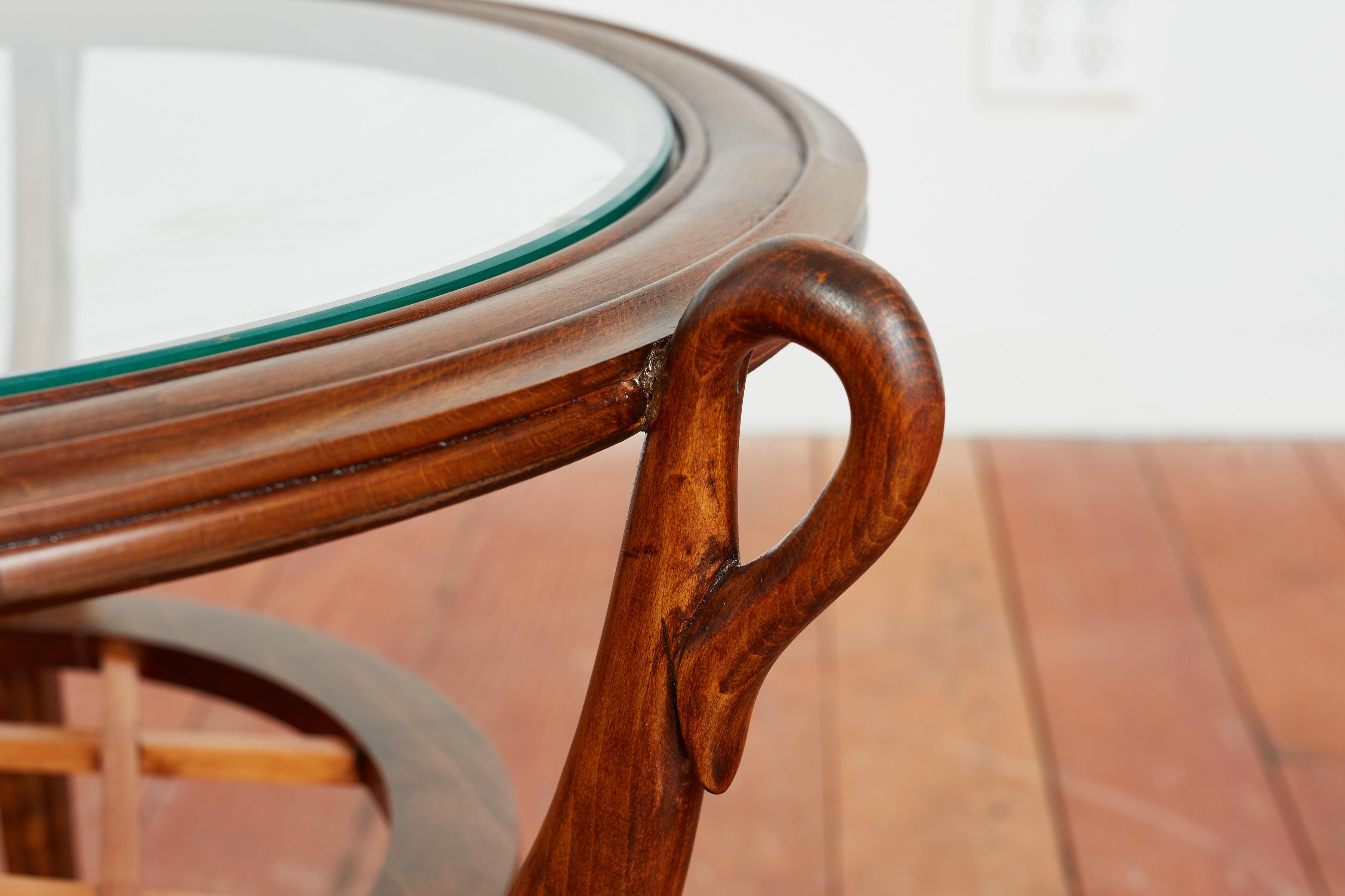 Walnut Paolo Buffa Side Table  For Sale