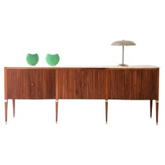 Paolo Buffa splendid sideboard with a wavy front