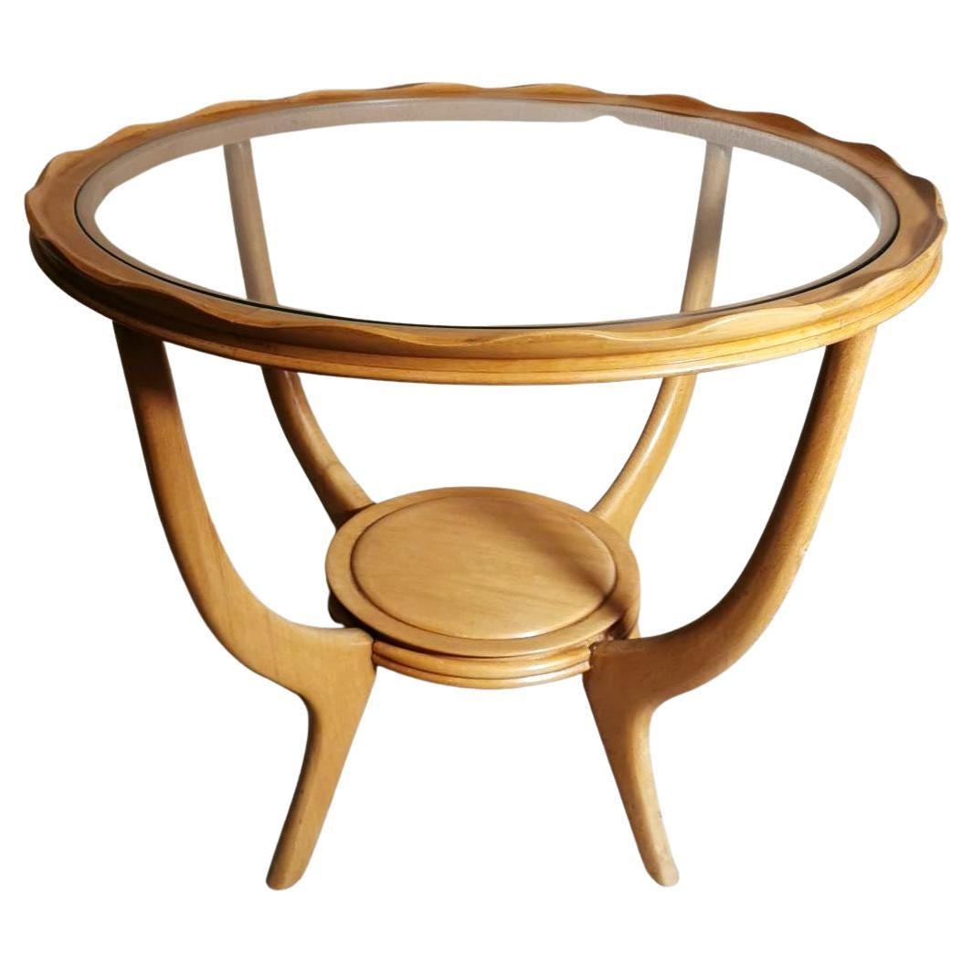 Art Deco Style Glass and Brass Coffee Table at 1stDibs