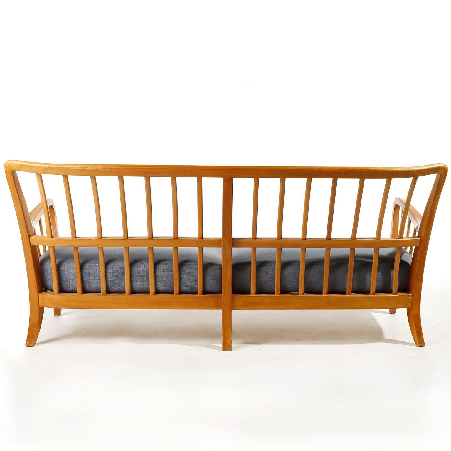 Bench Seette Seat by Thonet, Attributed to Josef Frank, Wood, 1940 For Sale 2