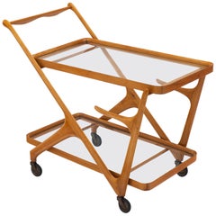 Paolo Buffa Style Italian Bar Cart