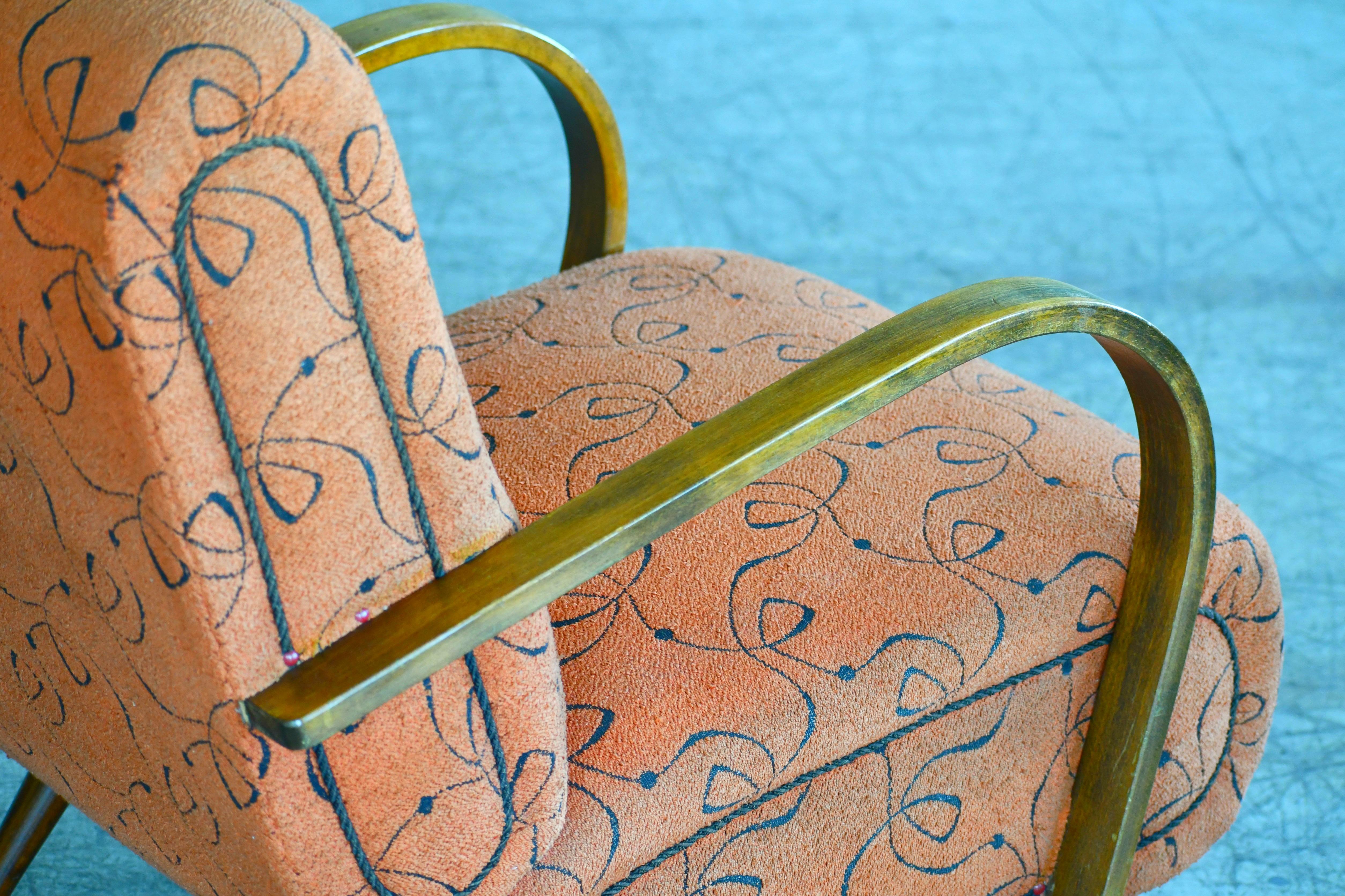 Paolo Buffa Style Midcentury Italian Lounge Chair 1