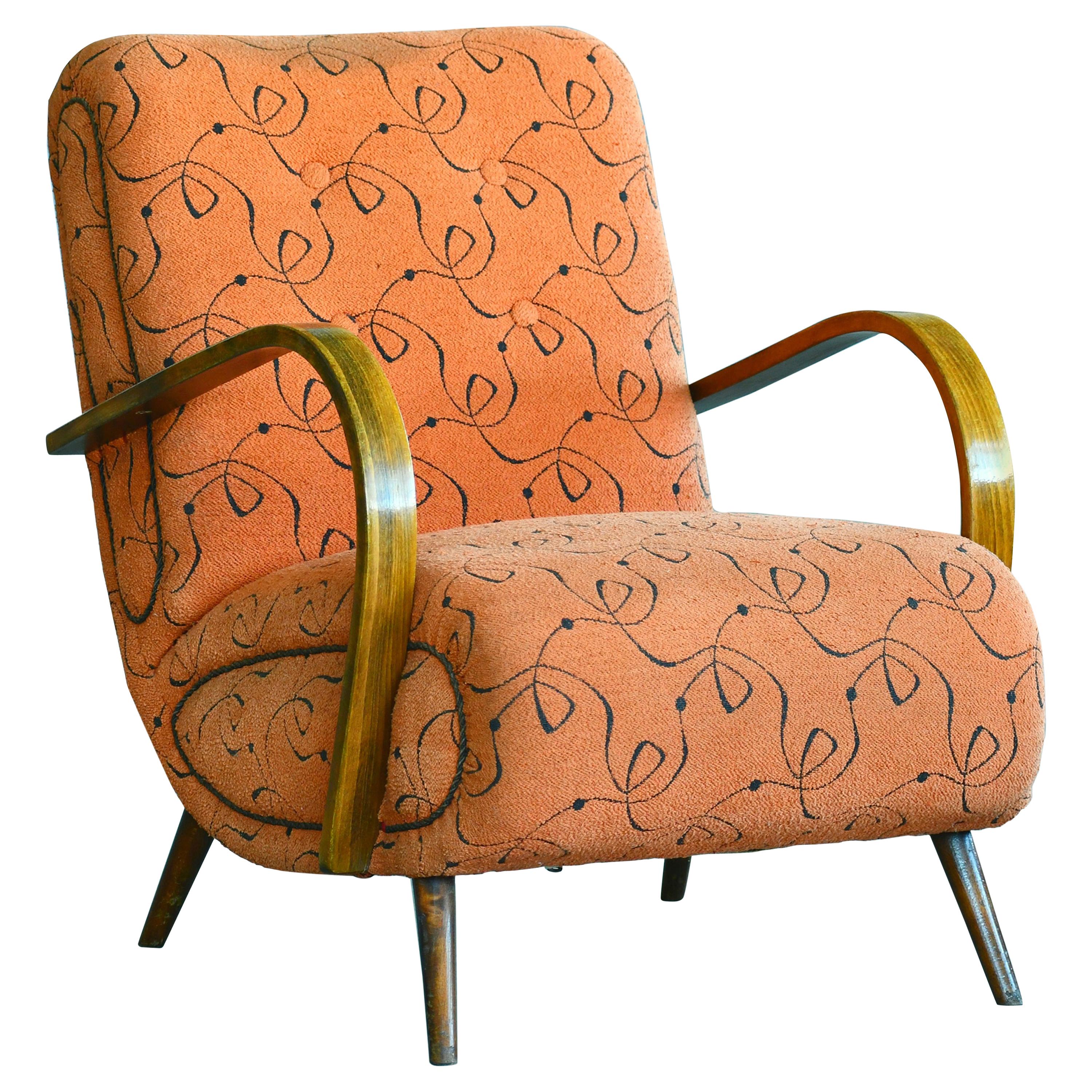 Paolo Buffa Style Midcentury Italian Lounge Chair
