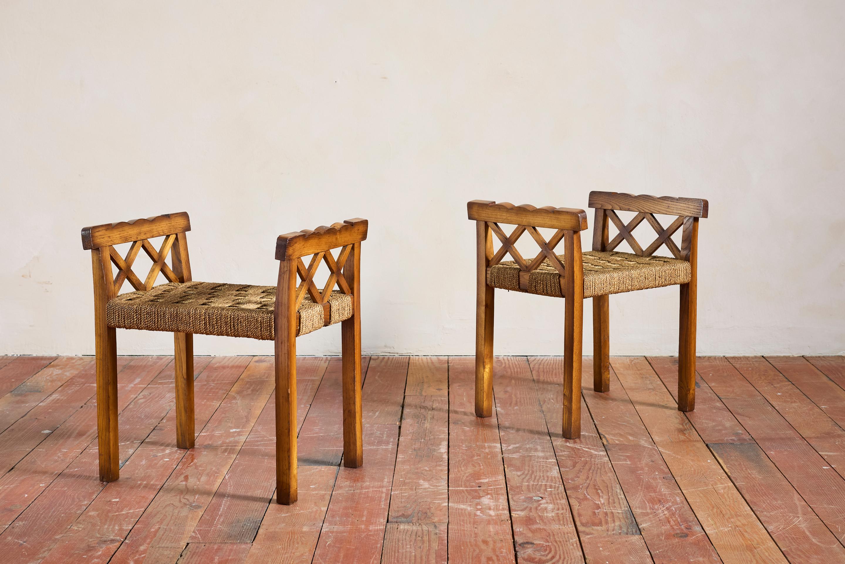 Italian Paolo Buffa Style Stools
