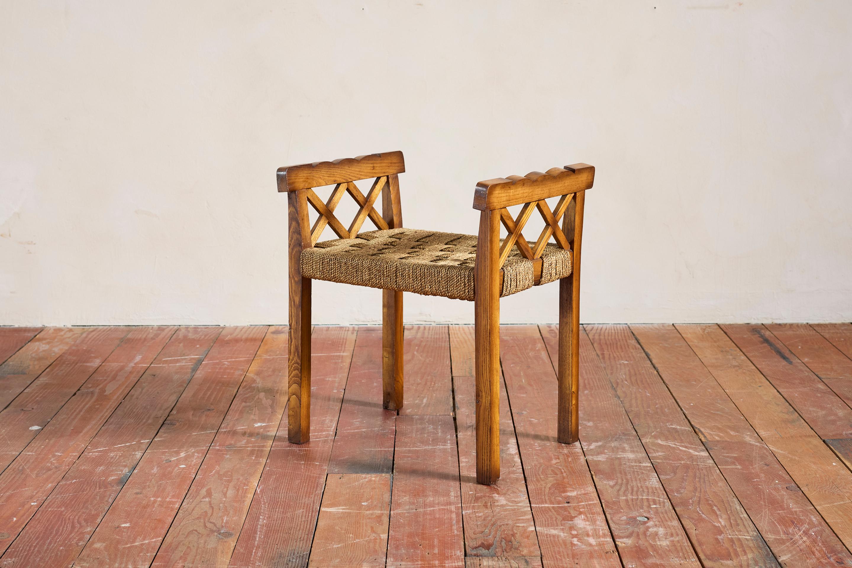 Rope Paolo Buffa Style Stools