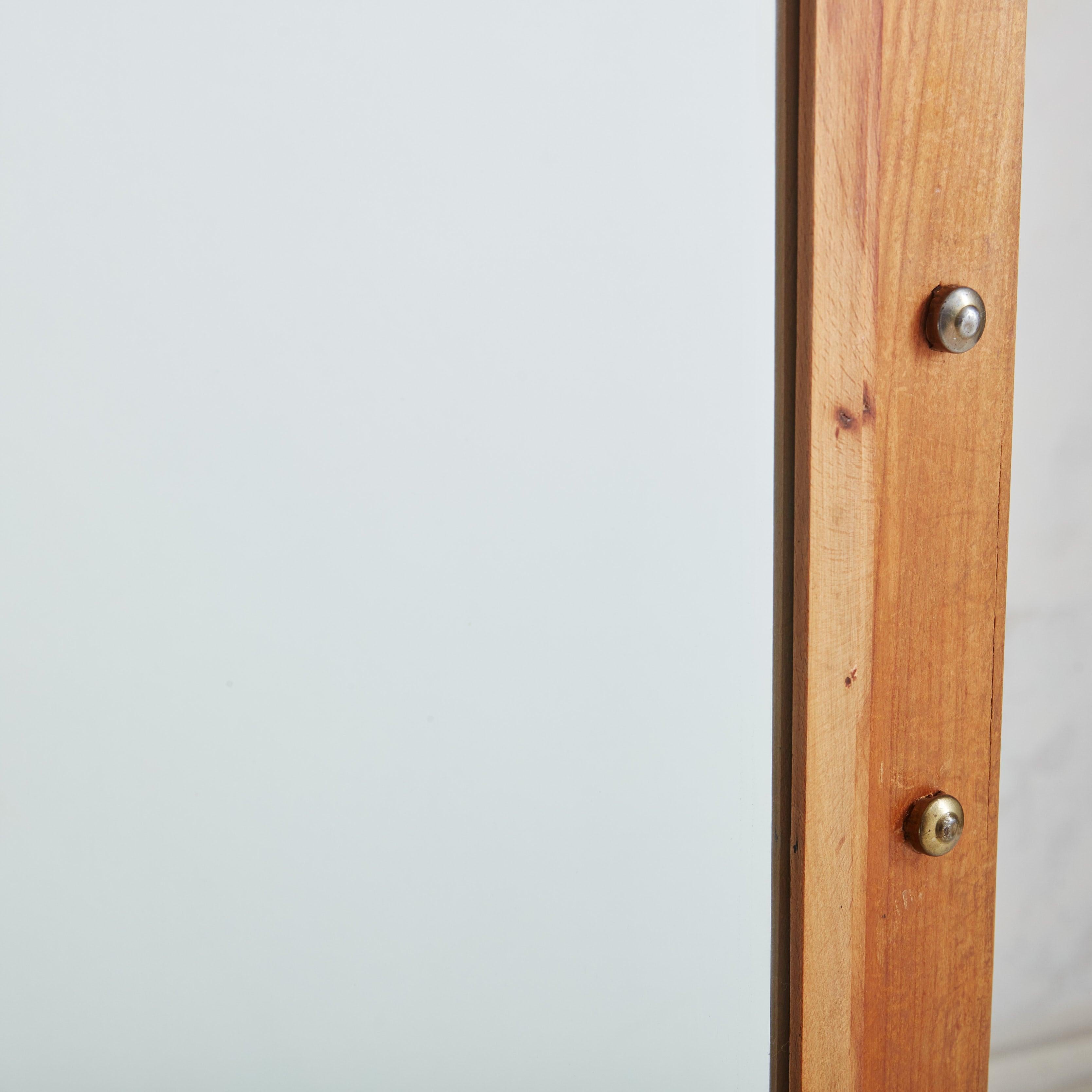 Paolo Buffa Style Wood Armoire with Glass Handles, Italy 1940s For Sale 2