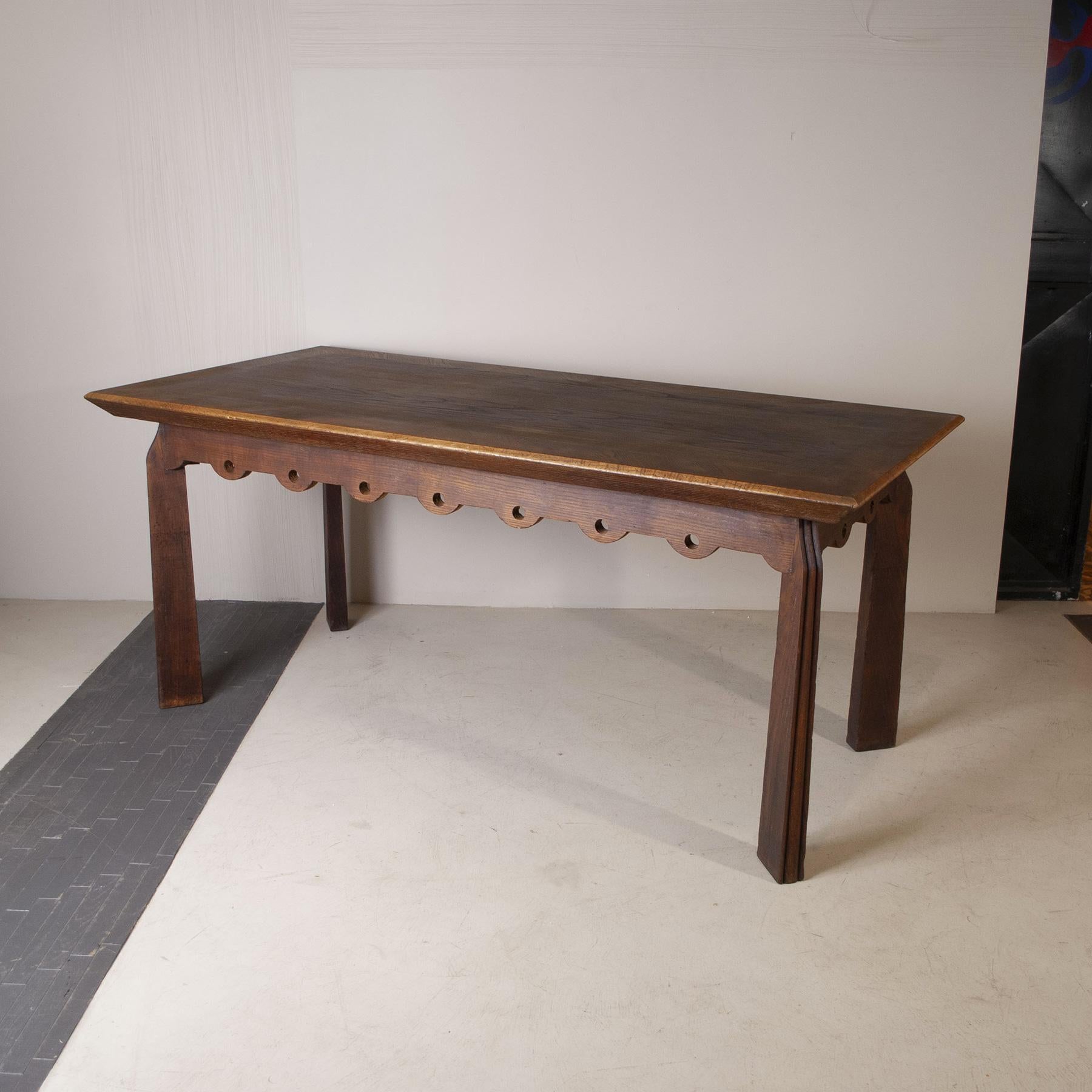 Elegant inlaid and worked wood table attributed to Paolo Buffa's early work late 1940sFurniture by the Milanese architect and designer (1930-1970) is mostly one-of-a-kind pieces, based on the needs of his clients, and therefore always different.
