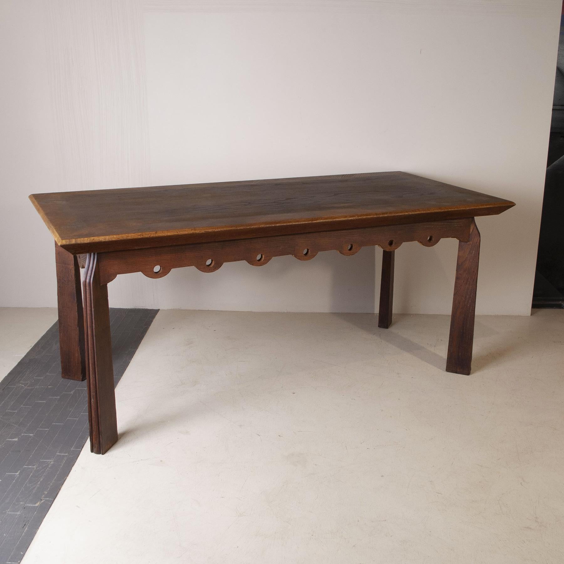 Paolo Buffa table in wood late forties In Good Condition In bari, IT
