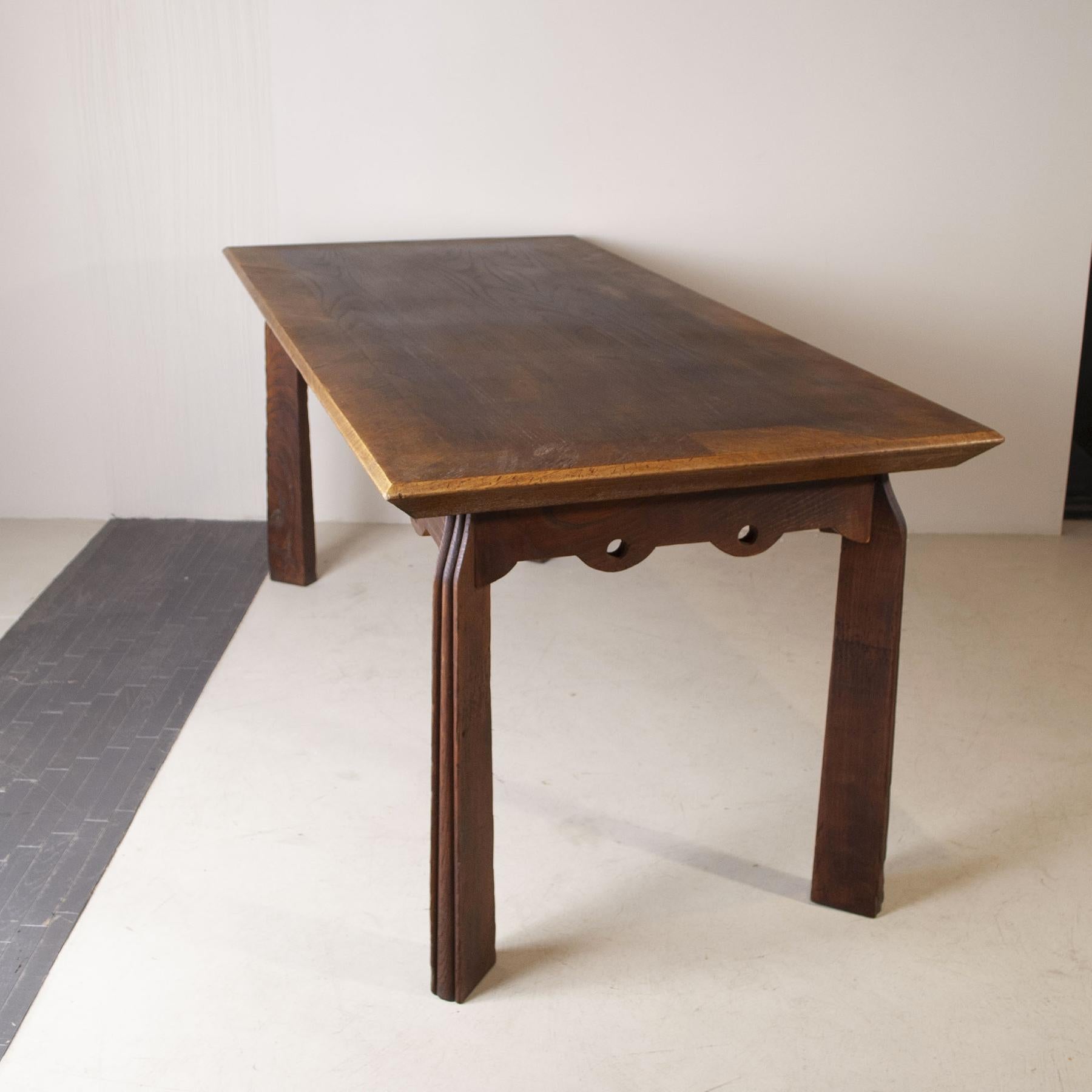Walnut Paolo Buffa table in wood late forties
