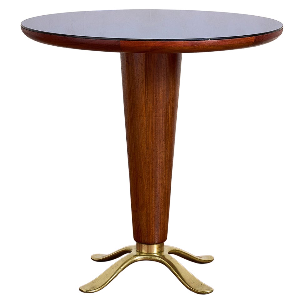 Paolo Buffa Table w/ Blue Glass