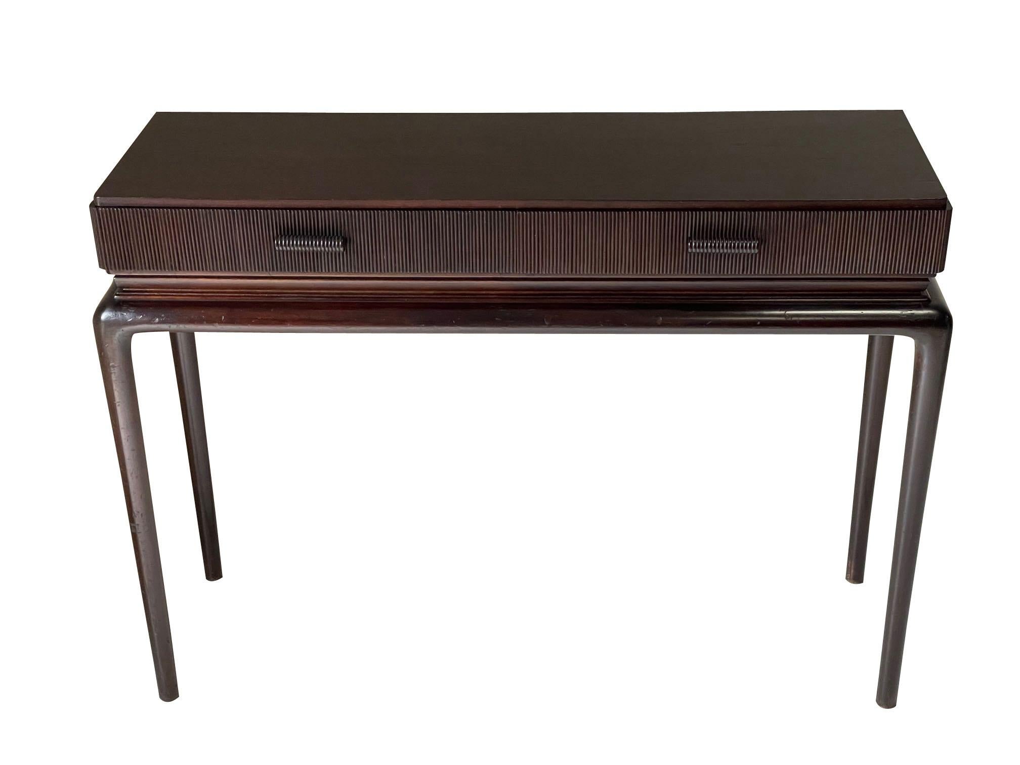 Mid-20th Century Paolo Buffa Two Drawer Console, Italy, 1940s