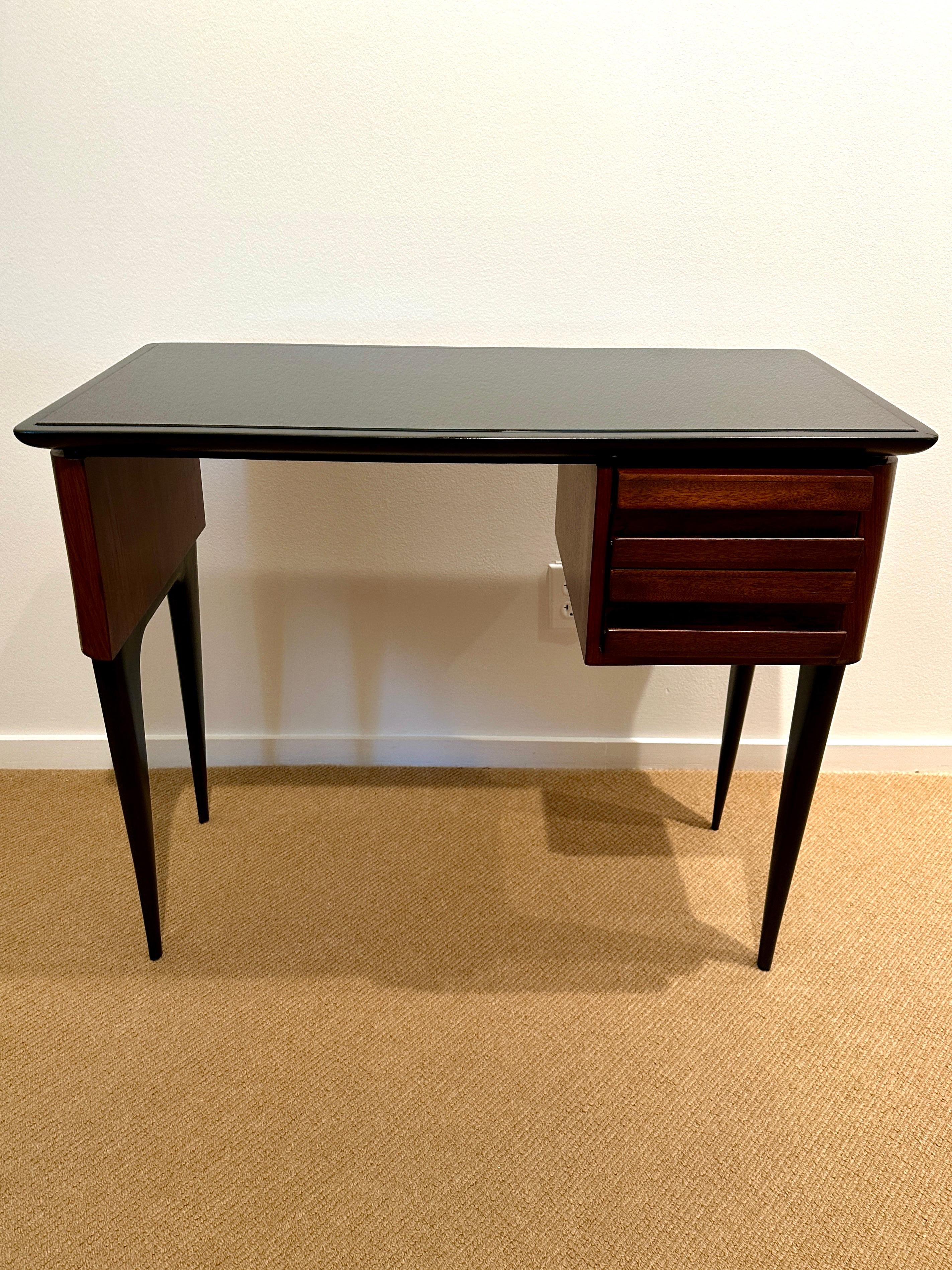 Paolo Buffa Vintage Petite Writing Desk/ Console Table In Good Condition For Sale In East Hampton, NY