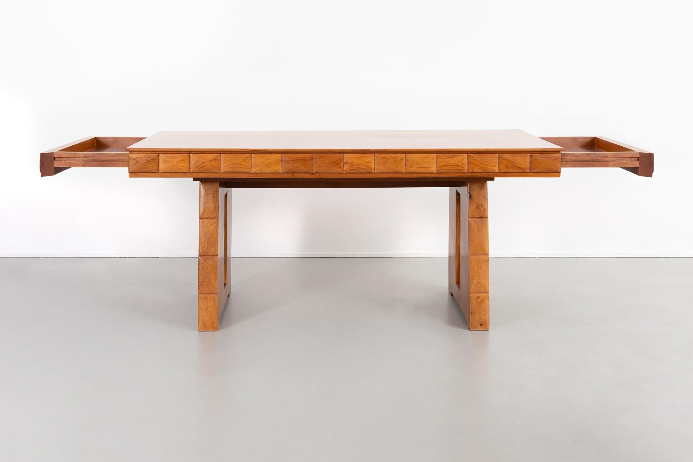Mid-Century Modern Paolo Buffa Walnut Dining Table or Desk