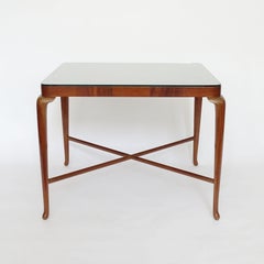 Paolo Buffa Wooden Coffee Table with Squares Top, Italy, 1940s
