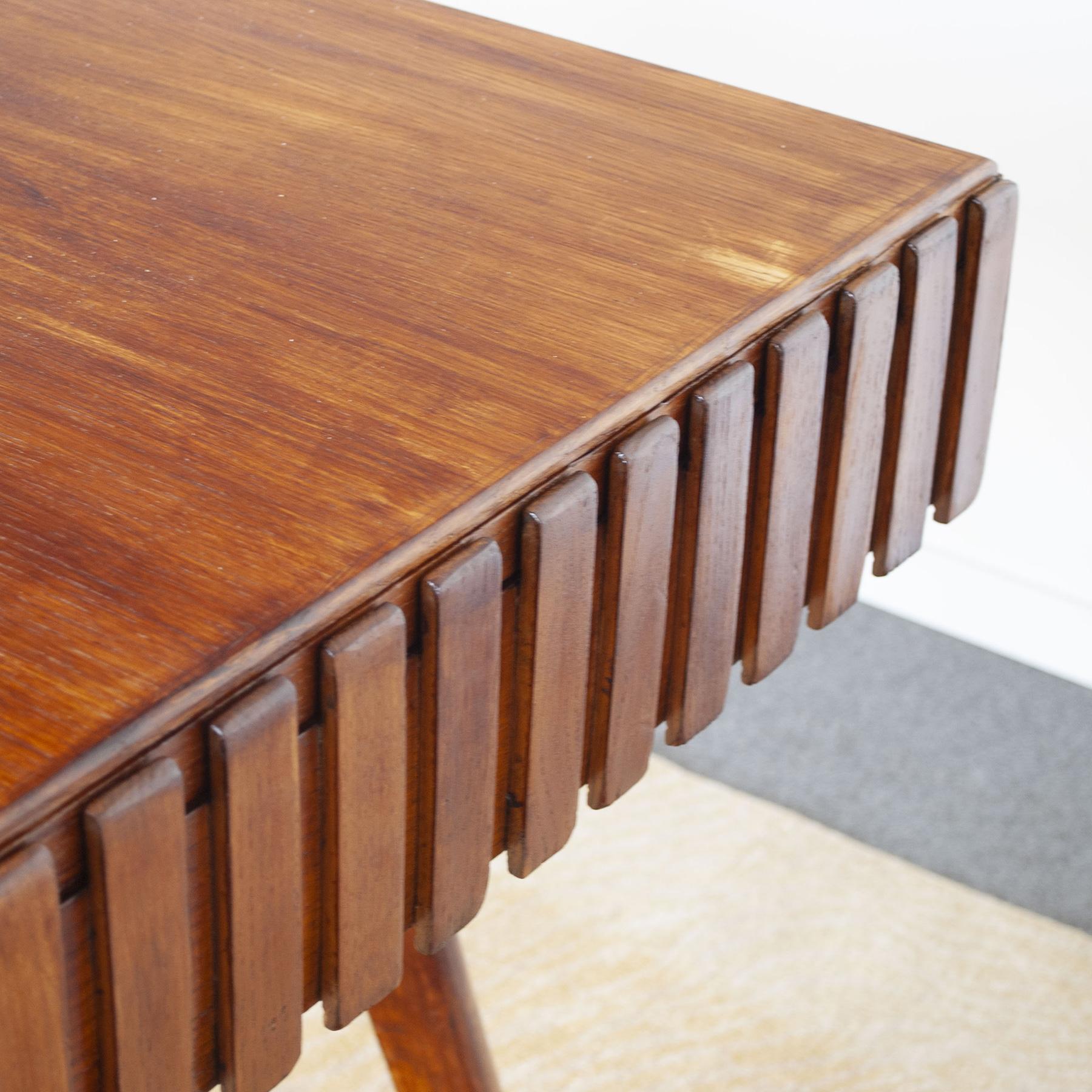 Paolo Buffa wooden table 1950s For Sale 3