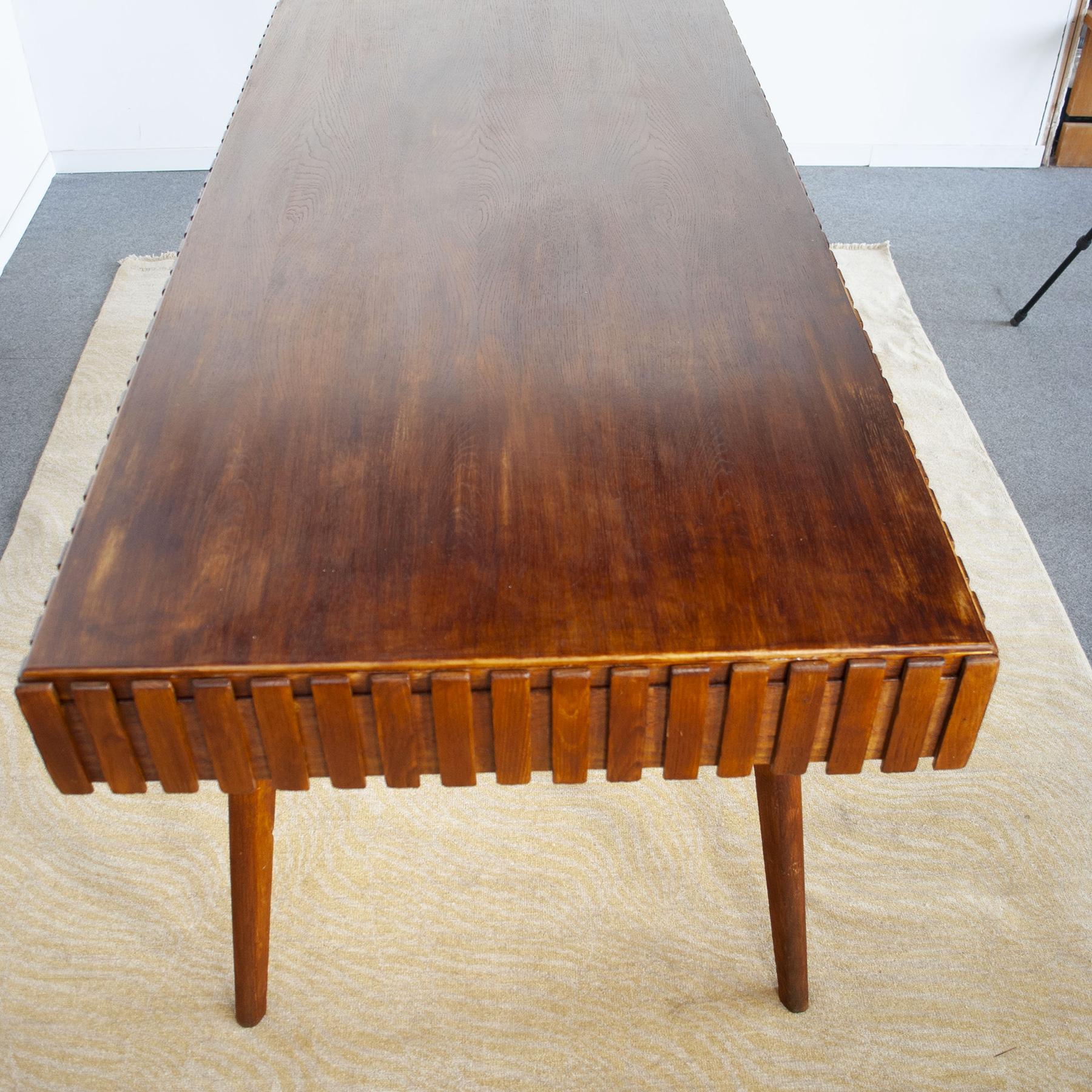 Paolo Buffa wooden table 1950s For Sale 5