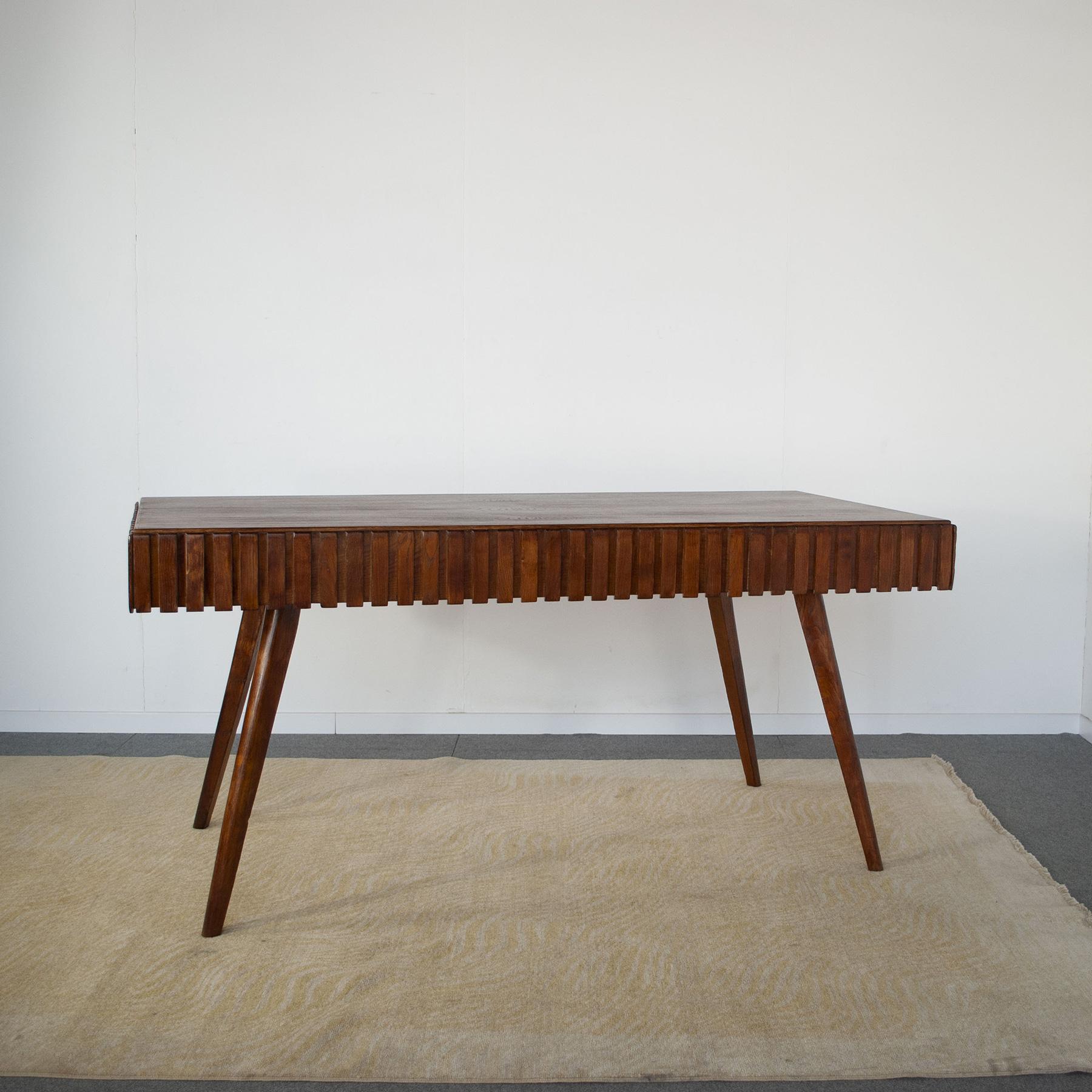 Paolo Buffa wooden table 1950s For Sale 8