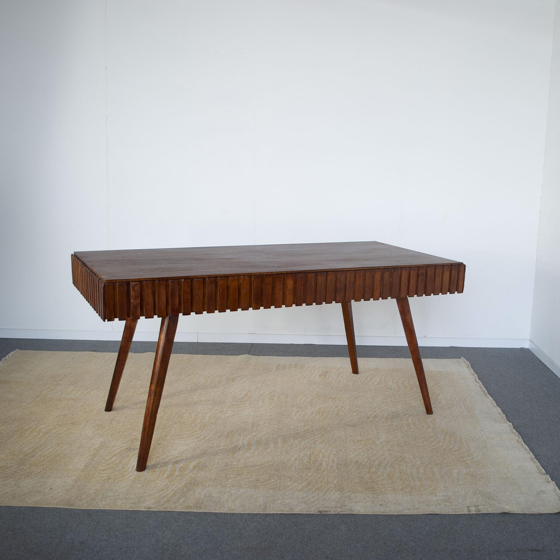 Italian Paolo Buffa wooden table 1950s For Sale