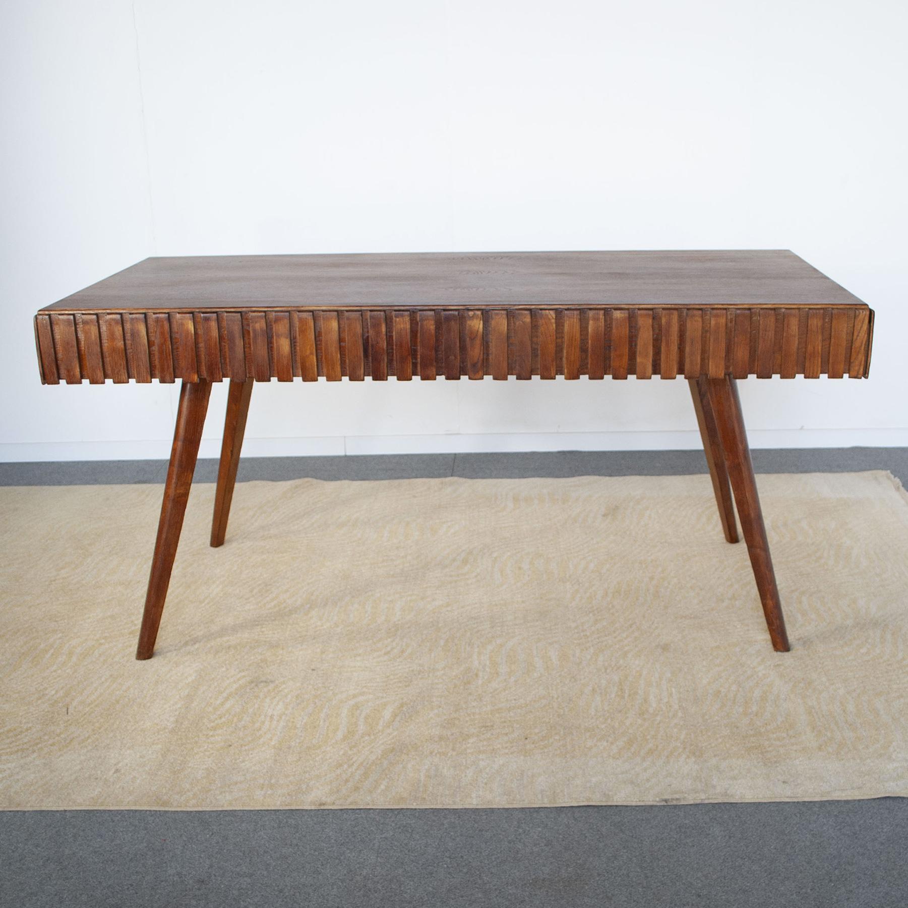 Paolo Buffa wooden table 1950s For Sale 1