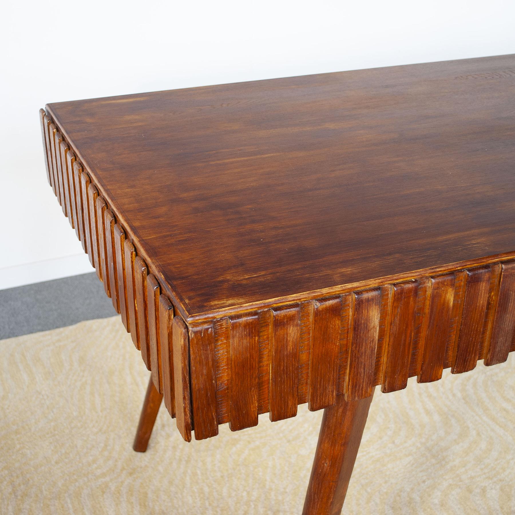 Paolo Buffa wooden table 1950s For Sale 2