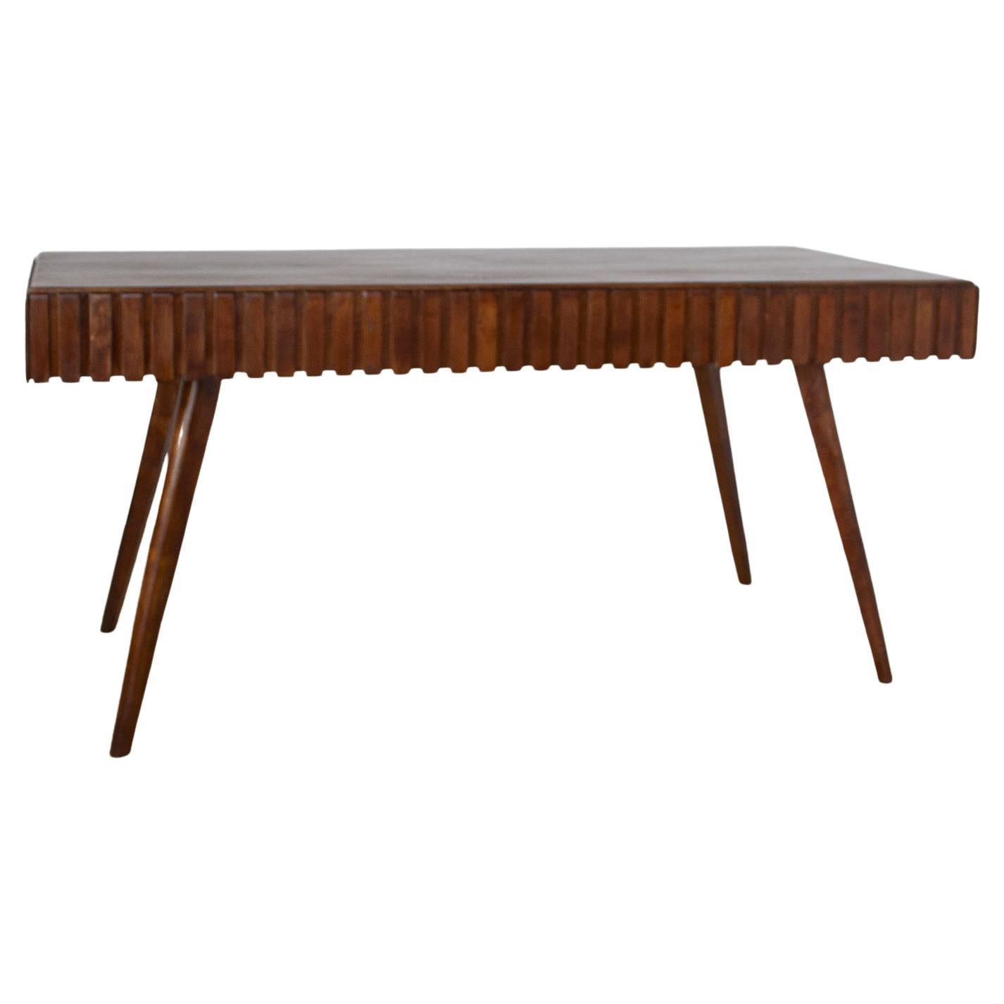Paolo Buffa wooden table 1950s For Sale