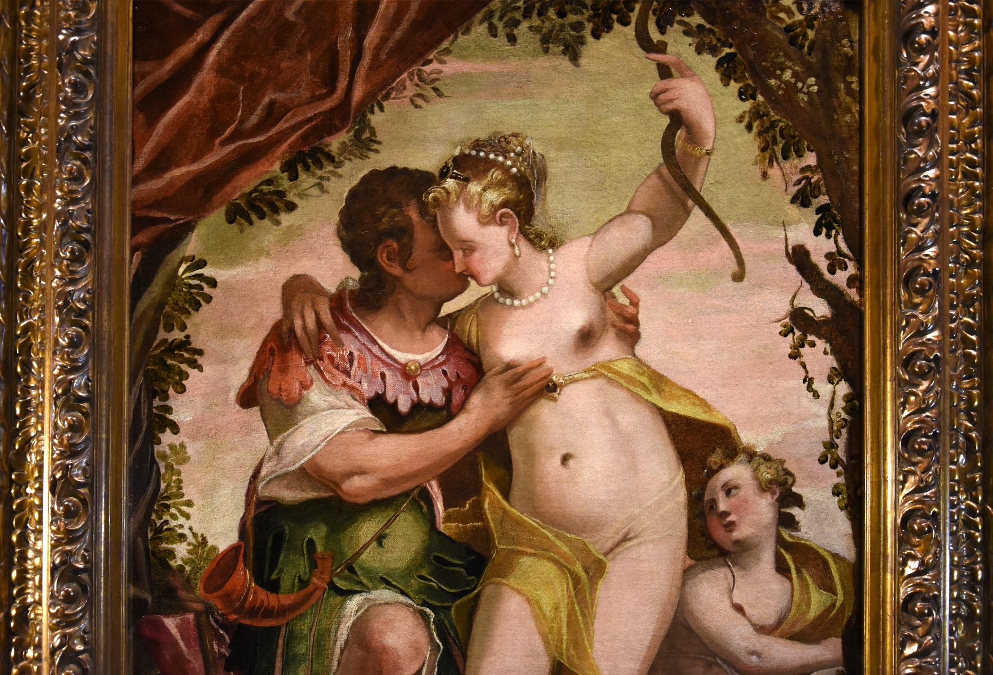 Venus Cupid Véronèse Paint Oil on canvas 16/17th Century Old master Mythological 1
