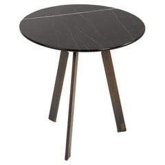 Side Table - Cocktail Table,Black Marble 'For Hall' by Paolo Castelli, Italy