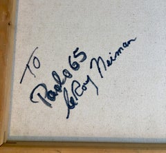 Peinture à l'huile des années 1960 d'après Leroy Neiman Sporting Art