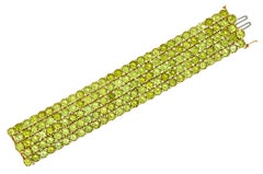 Paolo Costagli 145.00 Carats Peridot 18 Karat Rose Gold Gemstone Bracelet