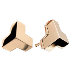 Paolo Costagli 18 Karat Rose Gold 'Brillantissimo' Stud Earrings, Petite