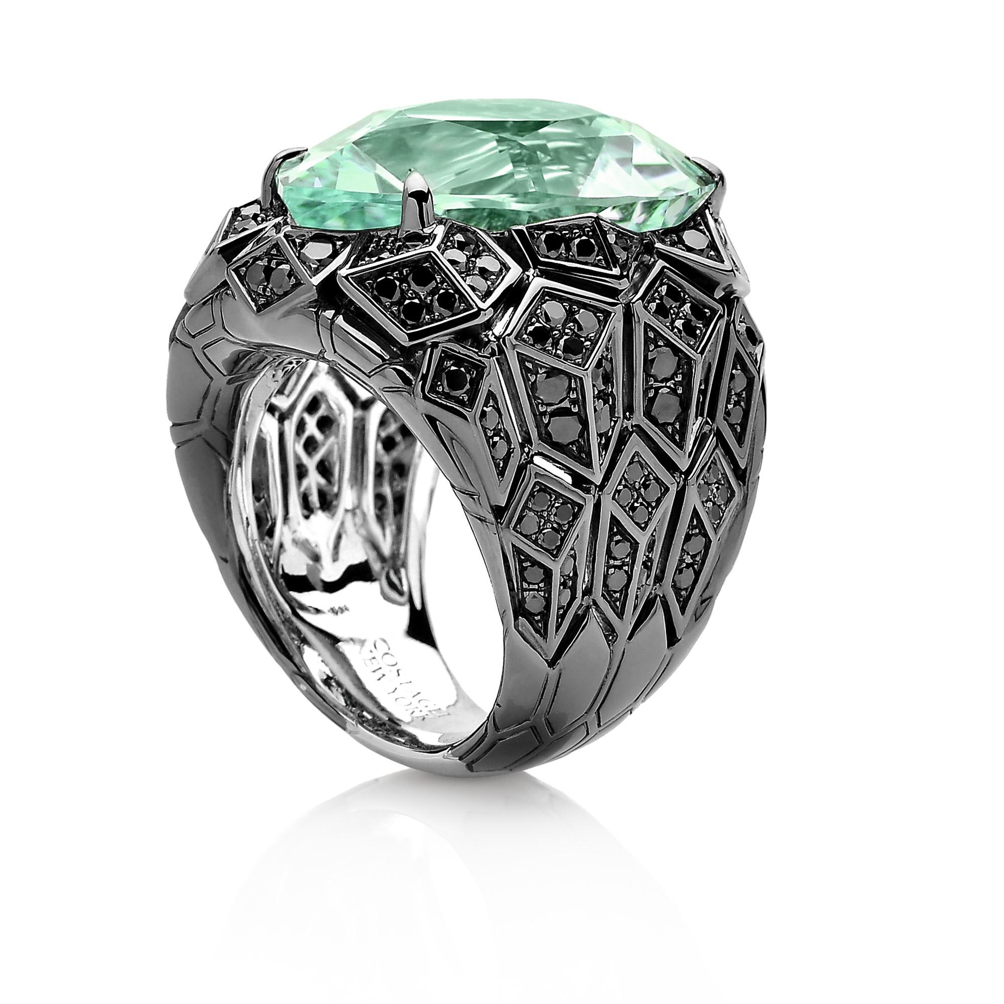 mint tourmaline ring