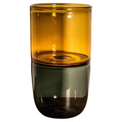 Paolo Crepax Murano glass incalmo vase
