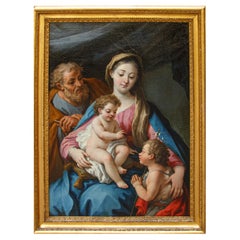 Paolo De Matteis (1662 – 1728) Sacra Famiglia con San Giovannino