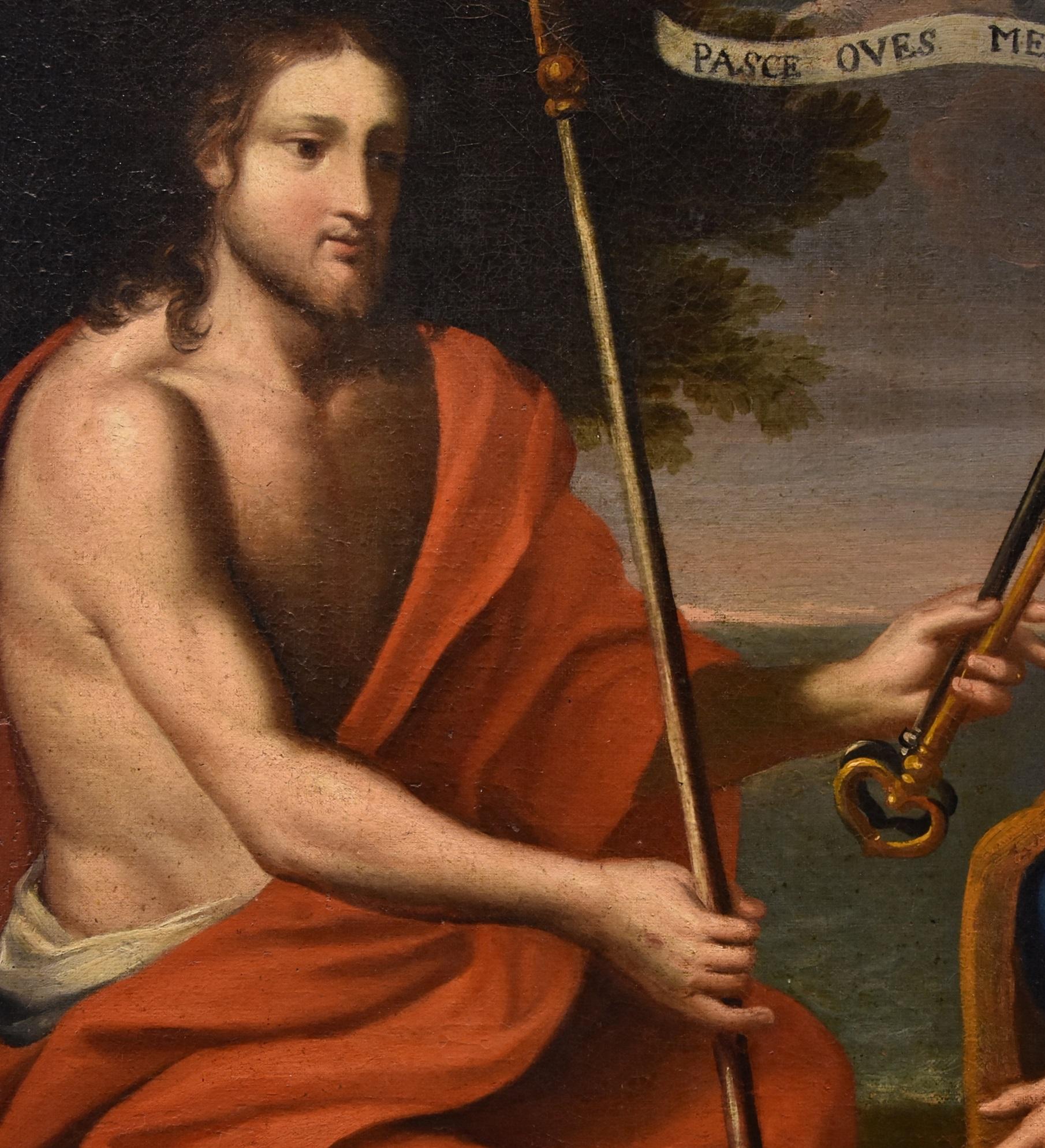Christ St. Peter De Matteis, Gemälde Öl auf Leinwand 17/18 Jahrhundert, Alter Meister, Italien im Angebot 8