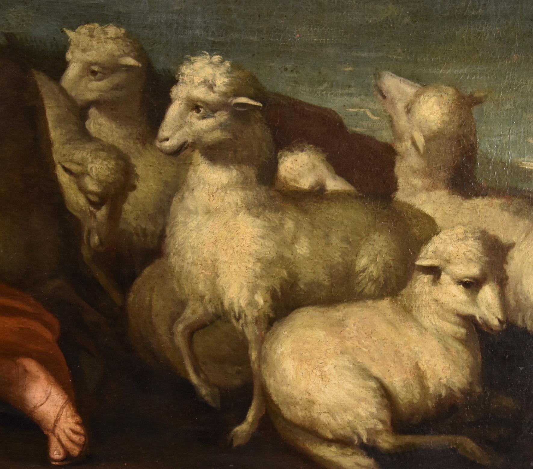 Christ St. Peter De Matteis, Gemälde Öl auf Leinwand 17/18 Jahrhundert, Alter Meister, Italien im Angebot 3