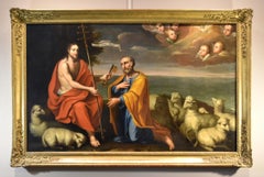 Christ St. Peter De Matteis Paint Oil on canvas 17/18 Century Old master Italy