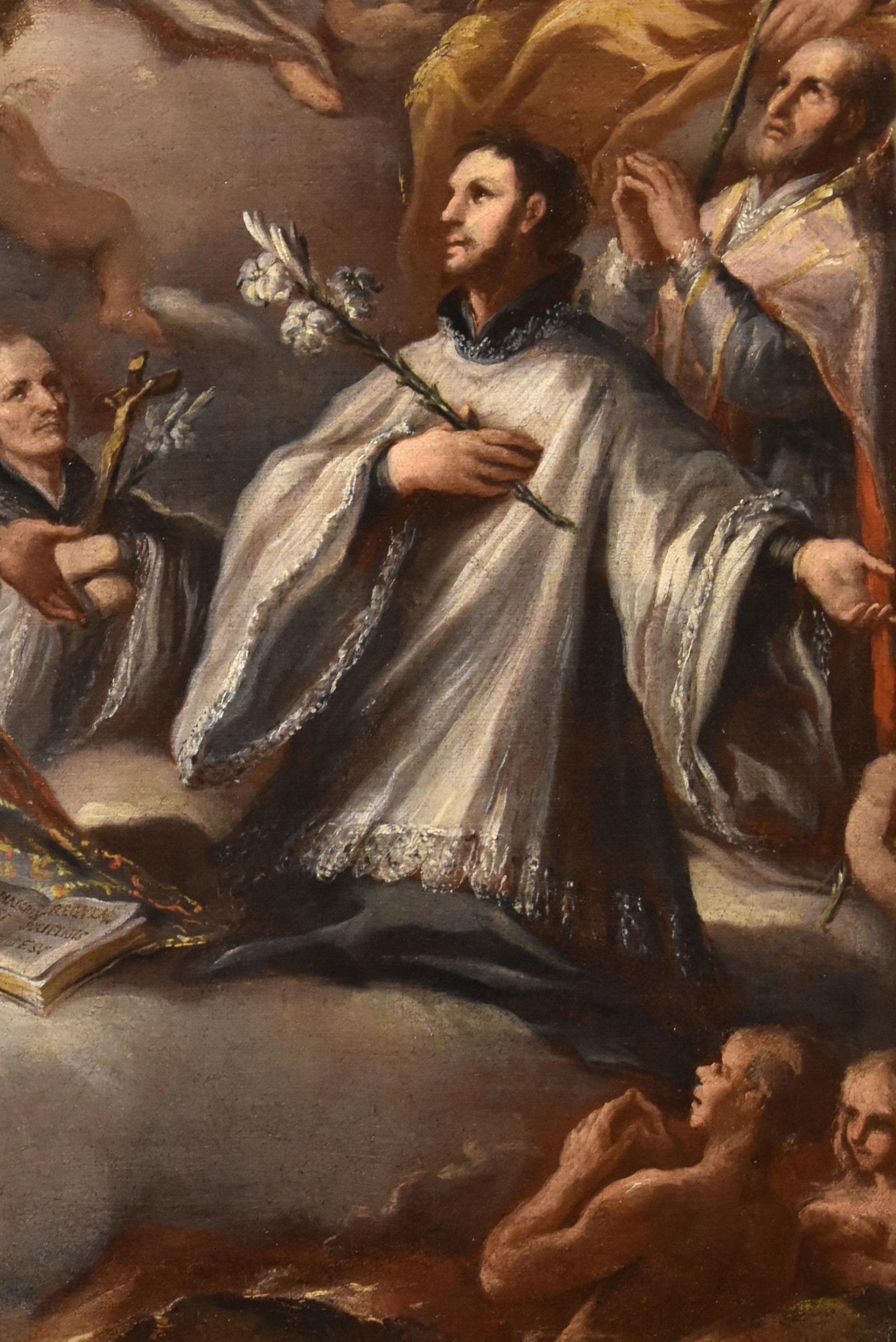 Triumph Trinity Christ De Matteis, Gemälde 17/18. Jahrhundert, Öl auf Leinwand, Alter Meister im Angebot 1